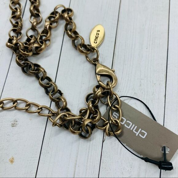 Chicos Chain Tassel Necklace - Picture 4 of 4